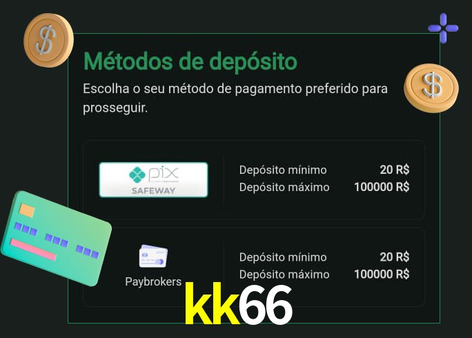 O cassino kk66 oferece uma grande variedade de métodos de pagamento